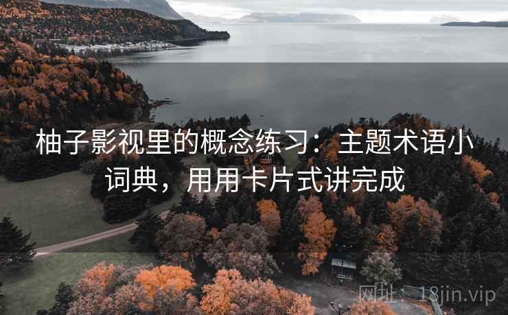 柚子影视里的概念练习：主题术语小词典，用用卡片式讲完成  第1张